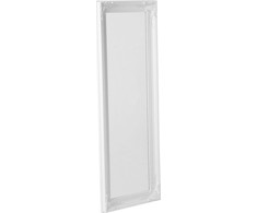 Beliani Sieninis veidrodis VARS 51 cm 141 cm baltas