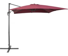 Beliani Sodo skėtis 250 x 250 cm borgundy (86120)