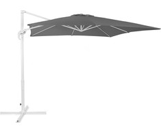 Beliani Sodo skėtis 250 x 250 cm tamsiai pilka MONZA (86109)