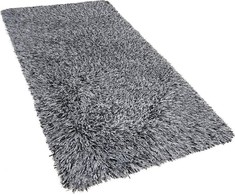 Beliani Shaggy kilimas 80 x 150 cm juoda ir balta CIDE