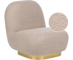 Beliani LOVIISA Boucle fotelis, smėlio spalvos