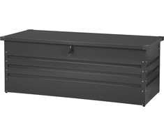 Beliani Cebrosa sodo dėžė 600 l Tamsiai pilka