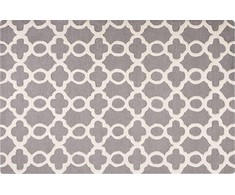 Beliani Vilnos kilimas 140 x 200 cm pilkas ZILE