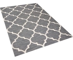 Beliani Vilnos kilimas 140 x 200 cm pilkas