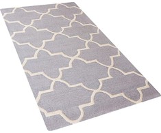 Beliani Vilnos kilimas 80 x 150 cm pilka SILVAN