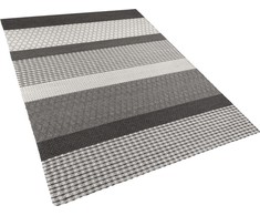 Beliani Vilnos kilimas 160 x 230 cm pilka ZEYNE