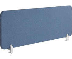 Beliani Rašomojo stalo pertvara WALLY 160 x 40 cm, mėlyna