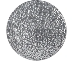 Beliani sienų apdaila MOSCAVIDE Metal 60 cm Sidabrinė