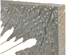 Beliani Sieninis dekoras SKERRIES Metalinis 45 cm pilkas