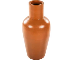 Beliani Dekoratyvinė terakotinė vaza 37 cm oranžinė KARFI Lumarko!