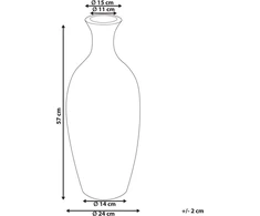 Beliani Dekoratyvinė terakotinė vaza 57 cm ruda KARDIA Lumarko!