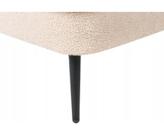 Sofa Beliani Dešininis gultas ALLIER Boucle šviesiai smėlio spalvos