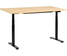 Beliani Destinas rašomasis stalas, juodas ir smėlio spalvos, 160 cm x 72 cm