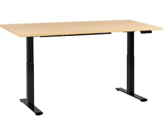 Beliani Destines rašomasis stalas, juodas ir smėlio spalvos, 180 cm x 72 cm