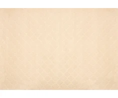 Beliani dirbtinio triušio kailio kilimas 160 x 230 cm smėlio spalvos GHARO