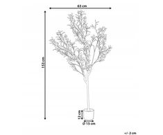 Beliani Dirbtinis augalas OLIVE TREE 153 cm žalias