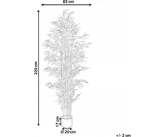 Beliani Dirbtinis augalas BAMBOO 220 cm žalias
