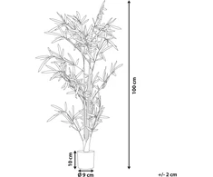 Beliani Dirbtinis motiejukas 100 cm BAMBOO