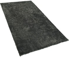 Beliani Shaggy kilimas 80 x 150 cm tamsiai pilka EVREN