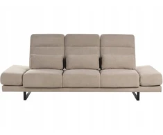 Beliani Trivietė sofa IKAST smėlio ir pilkos spalvos
