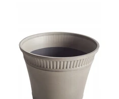 Beliani Gėlių vazonas CISTUS 44 cm pilkas