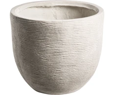 Beliani Gėlių vazonas LIXOURI 47 cm šviesiai pilkas