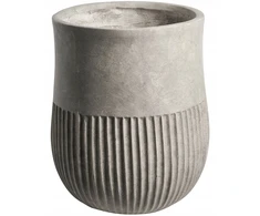 Beliani PYLAROS vazonas 36 cm pilkas
