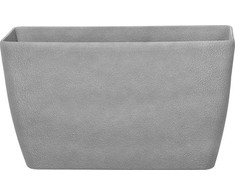 Beliani Baris puodas pilkas 74x32x45 cm