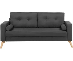Beliani 2 vietų sofa KALMAR tamsiai pilka