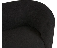 Beliani Dviejų vietų sofa LOEN Boucle juoda