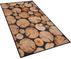 Beliani kilimėlis 80 x 150 cm KARDERE medžio motyvas
