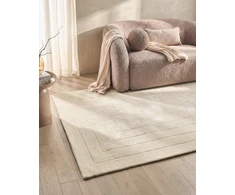 Beliani Kilimas AMADO šviesiai smėlio spalvos 160 x 230 cm viskozė