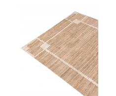 Beliani Kilimas GONDIA šviesiai smėlio spalvos 160 x 230 cm džiutas