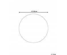 Beliani Kilimas SATARA spalvotas ø 120 cm džiutas