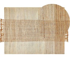 Beliani Šukuosena džiuto 140 x 200 cm smėlio Hamzalar Lumarko!