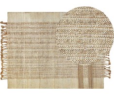 Beliani Rug iš džiuto 140 x 200 cm smėlio ORTUOBA Lumarko!