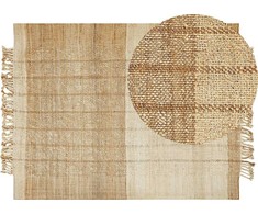 Beliani Židinys džiuto 160 x 230 cm smėlio spalvos KARKIN Lumarko!