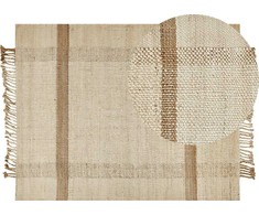 Beliani Rug iš džiuto 160 x 230 cm rusvai gelsvos spalvos YELMEZ Lumarko!