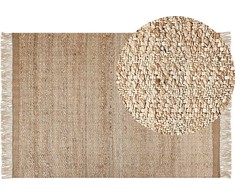 Beliani Žievė iš džiuto 160 x 230 cm smėlio ABANA Lumarko!