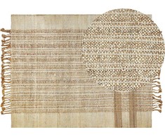 Beliani Rug iš džiuto 160 x 230 cm rusvai gelsvas ORTAOBA Lumarko!