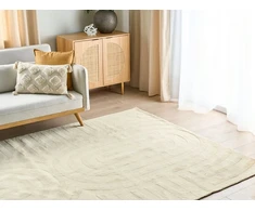Beliani Kilimas MASTUNG smėlio spalvos 200 x 300 cm vilnonis