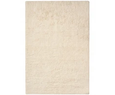 Beliani Vonios kilimėlis GOELA kreminės baltos spalvos 60 x 90 cm, medvilninis