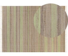 Beliani Rug iš džiuto 160 x 230 cm beige- žalia TALPUR Lumarko!