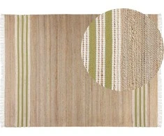 Beliani Rug džiuto 160 x 230 cm beige- žalia MIRZA Lumarko!