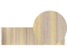 Beliani Rug džiuto 80 x 300 cm gelsvos spalvos TALPUR Lumarko!