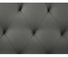 Beliani Dvivietė lova iš eko odos ESSONNE 160 x 200 cm, pilka