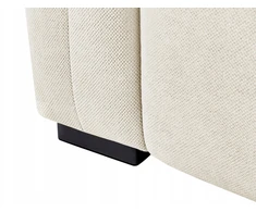 Beliani Trivietė sofa FAUSKAN šviesiai smėlio spalvos