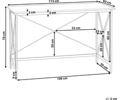 Beliani Brown Futon - Jude 115cm x 60cm