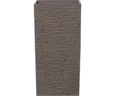 Beliani Tamsiai rudas dujų sluoksnis 35x35x70 cm
