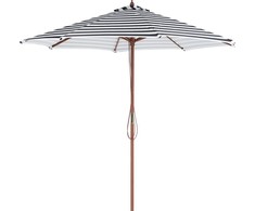 Beliani Sodo skėtė 260 cm juoda ir balta FERENTILLO (140302)
